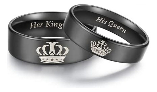 Anillos De Bodas Con Diseño  Her King His Queen 