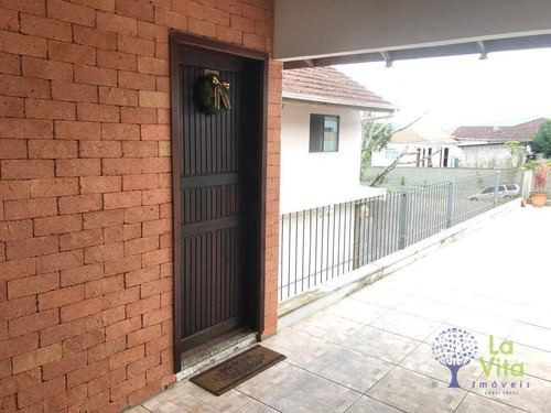 Linda Casa A Venda Com 3 Dormitórios, Sendo Uma Suíte, No Bairro Bela Vista Em Gaspar - Ca0397