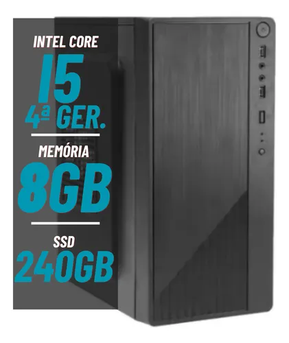 comprar Pc Computador Intel I5 4ª Geração 8gb Memória Ssd 240gb