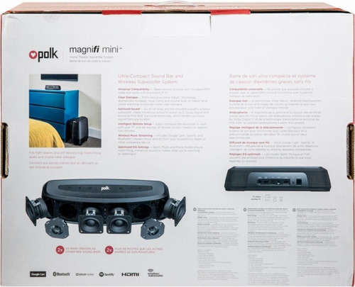 Barra De Sonido - Polk Audio 2.1 Ch 6-1 / 2 Y Amplificador
