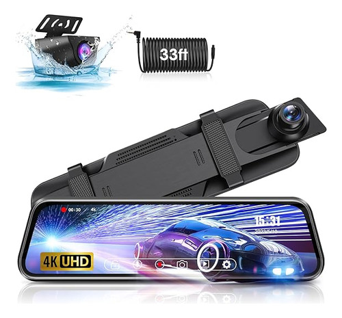 Heaboli Cámara De Tablero Dual 4k Frontal Y Trasera, Wi-fi G