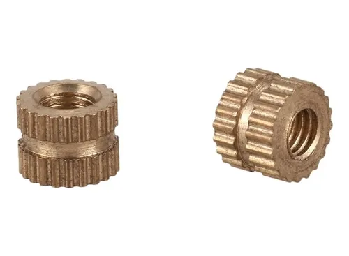Embudo Hembra De Latón Moleteado Con Rosca De M3 X 4 Mm X 5