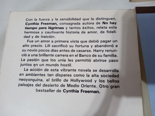 Lote X 4 Novelas Romanticas Eileen Goudge Cynthia Freeman Pi (Usado)