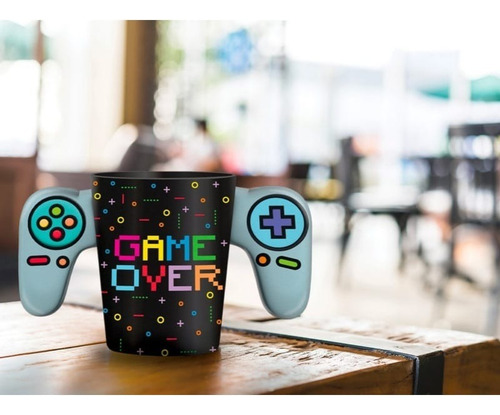 Taza Mug Ceramica Gamer Game Over Control Joystick