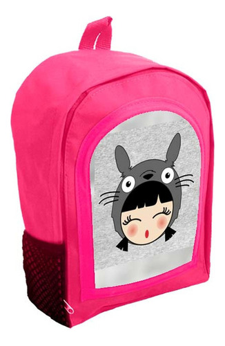 Mochila Infantil Rosa Nena Nene Totoro Anime Tt61