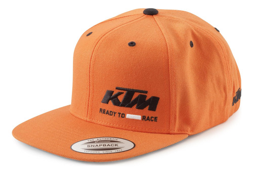 Gorra Snapback Original Del Equipo Ktm Naranja