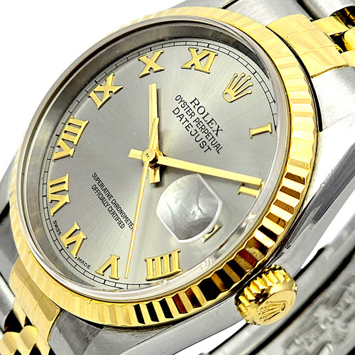 Relógio Rolex Datejust Aço Ouro 18k Jubilée 36 Relojoaria Bh Aço Inoxidável E Ouro Amarelo 18k Ouro 18k Aço Inoxidável (Usado)