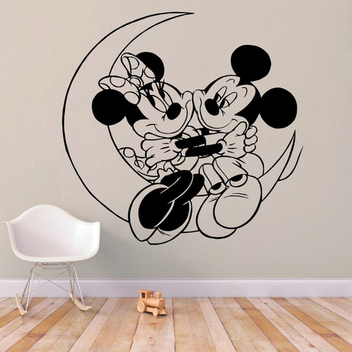 Vinil Decorativo 6424 Mickey Mouse Mickey Minnie Mediano