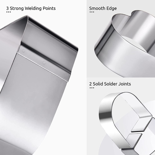 5 Formas De Molde De Anillo Pastel Mousse De Acero Inoxidabl