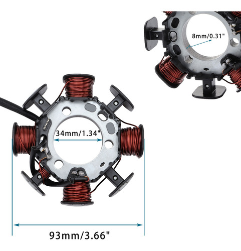 K079-895 Para Yamaha Ttr230 Magneto Estator Bobina De