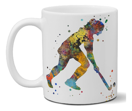 Taza De Cerámica Hockey Diseño Exclusivo Ideal Regalo Import