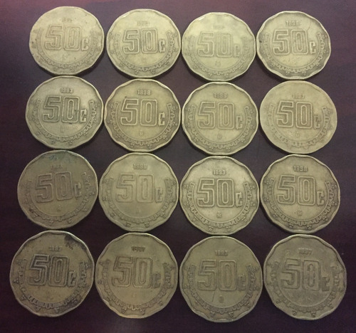 Imagen 4 de 4 de Moneda 50 Centavos Mexicanos Con Error De Acuñación