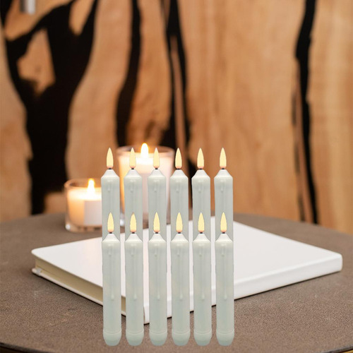 12x Led Velas Decoraciones Románticas Amarillo Parpadeante