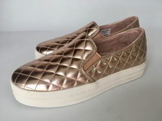 tenis skechers mujer dorados