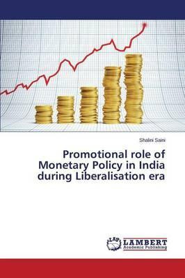 Libro Promotional Role Of Monetary Policy In India During...