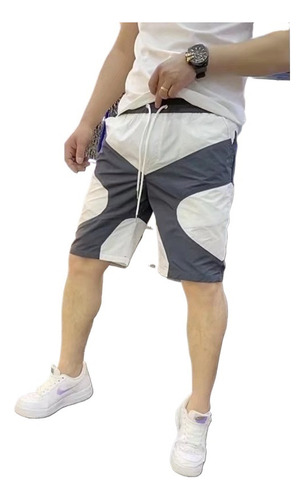 Pantalones Cortos De Verano Con Bloques De Color A La Moda P