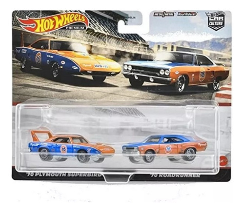 Pack Hot Wheels Premium Plymouth Superbird Y Roadrunner '70