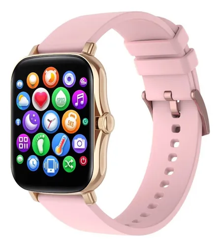 Reloj Inteligente Bluetooth De Mujer Para iPhone Apple y Samsung Android  Rosa