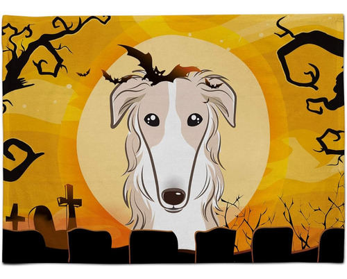 Caroline's Treasures Bb1786plmt Halloween Borzoi Mantel Indi