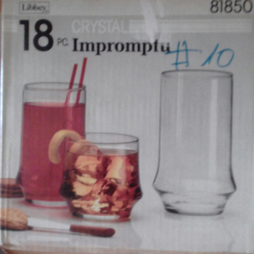 Juego Vasos Libbey 18 Piezas Varias Onzas Impromptu 81850