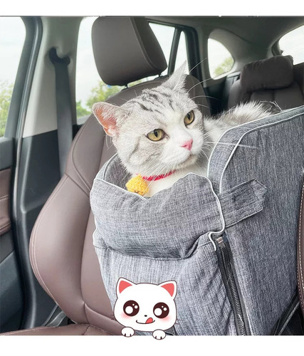 Asiento De Coche Con Consola Central Elevada Para Gatos, Per