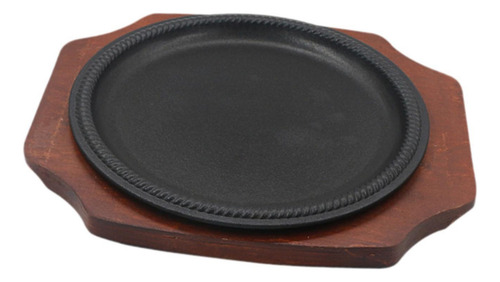 Plato De Sartén De Plato De Filete Fundido Con Placa De S