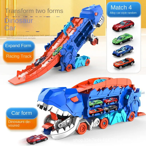 S Dinosaurio Devorando Autos Figura De Dinosaurio 4 Mini