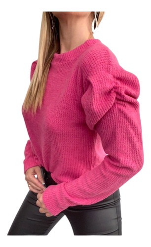 Sweater Camiseta Mangas Estilo Princesa Mujer Moda