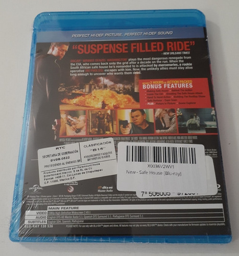 Safe House ( Protegiendo Al Enemigo ) Blu-ray