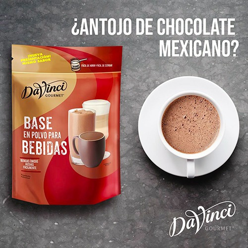 Base Frappe Bebidas Davinci Chocolate Mexicano Bolsa 1300gr