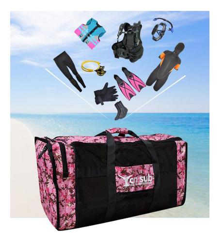 Bolsa De Lona Para Buceo, Bolsa De Viaje Multiusos, Rosa