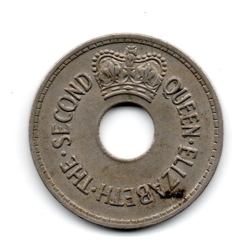 Fiji Moneda 1 Penny Año 1966 Km#21