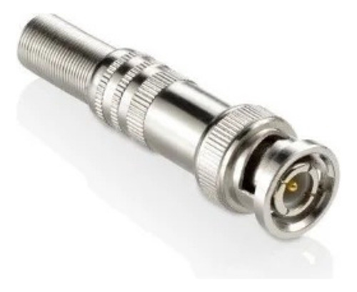 Kit 50 Conector Bnc Macho Com Mola De Parafuso