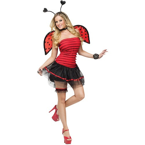 Disfraz De Mariquita Sexy Para Mujer Talla: S/m Halloween