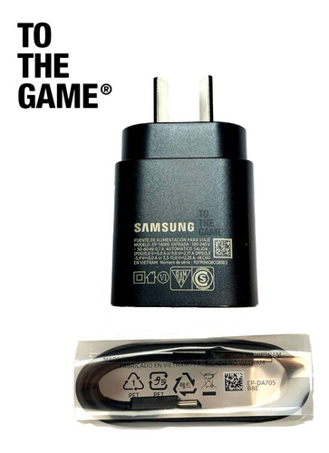 Imagen 5 de 5 de Cargador Original Samsung Carga Rapida S20 S21 Plus Ultra