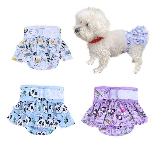 Pañales Para Perros Lavables Para Mujer, Paquete De 3, Pañal