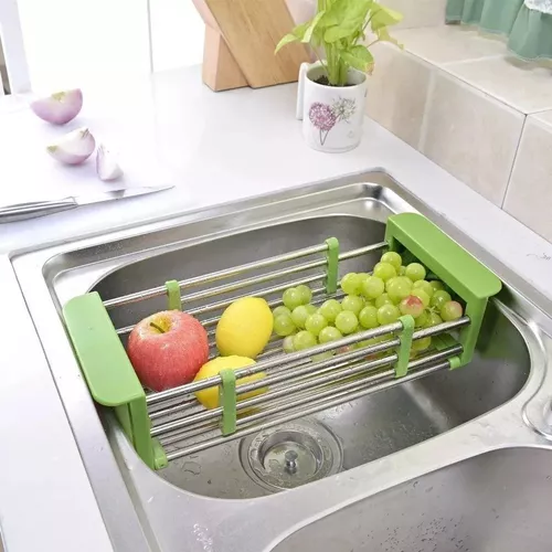 Escurridor Extensible De Bacha Hausar Cocina para Frutas, Verduras