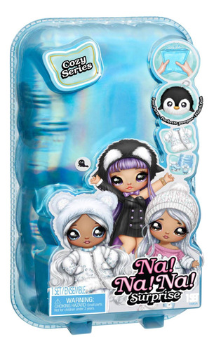 Muñeca Suave Cozy Series + Bolso Pompon Foca Na! Na! Na!