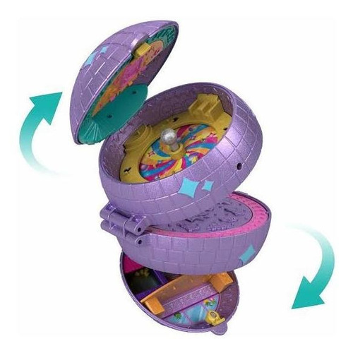 Set Y Bolsa Polly Pocket. Estuche De Patinaje Micro