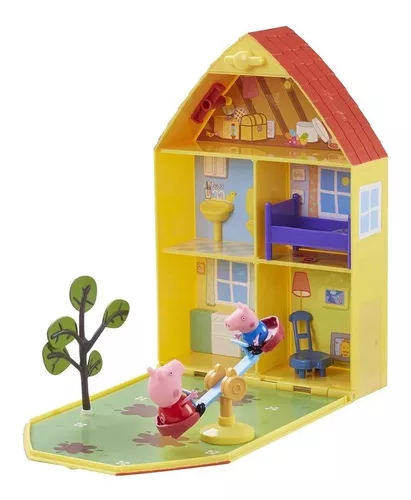 Playset Mini Figuras Casa da Peppa Diversão Noite e Dia Luzes e Som  Playskool - Casa & Vídeo