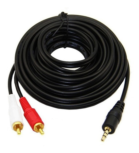 Imagen 3 de 3 de Cable Auxiliar Rca Plug 3.5 Extensión Estéreo 11 Metros