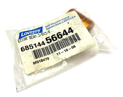 Lovejoy 68514456644 Flexible Beam Coupling 3/8 X 3/8 E Bbf