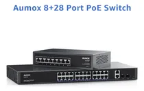 Comprar Aumox Conmutador Gigabit Poe 8 Puerto + 28 Red No Ethernet W