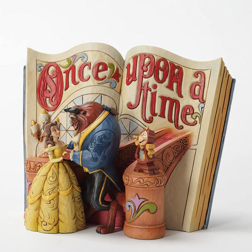 Disney Traditions, Figura En Forma Libro  La Bella Y Bestia