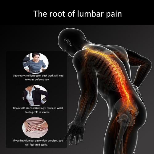 Lumbar Espalda Masajeador Po Corrector Camilla Soporte