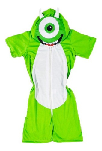 Pijama Infantil Macacão Kigurumi Fantasia Monstro Parmalat