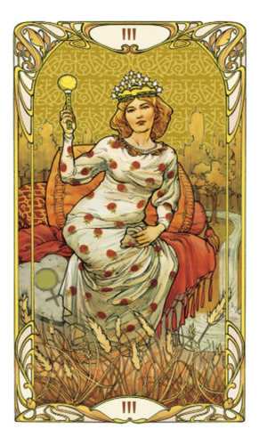 Tarot Golden Art Nouveau Cartas Baralho Esotérico - Original