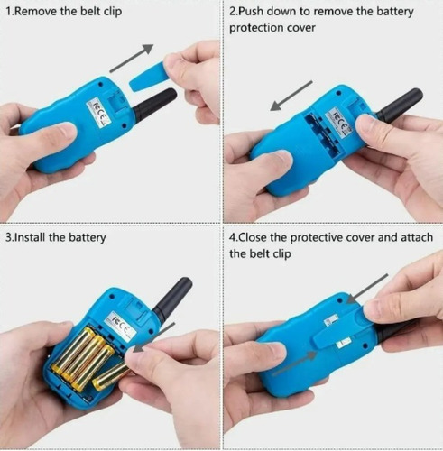 Radio Walkie Talkie For Niños Con Banda De 8 Km, Paquete De