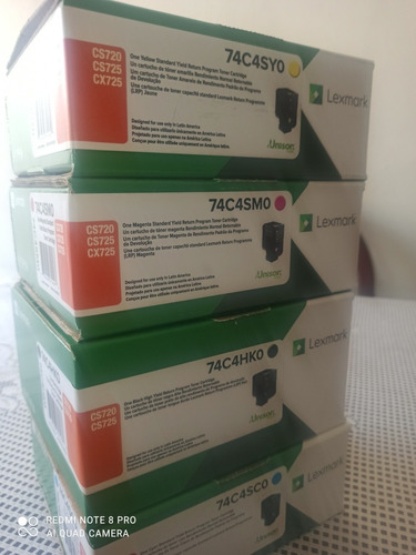 Cartucho O Toner Lexmark Cs720 Cs725 Originales Kit Completo