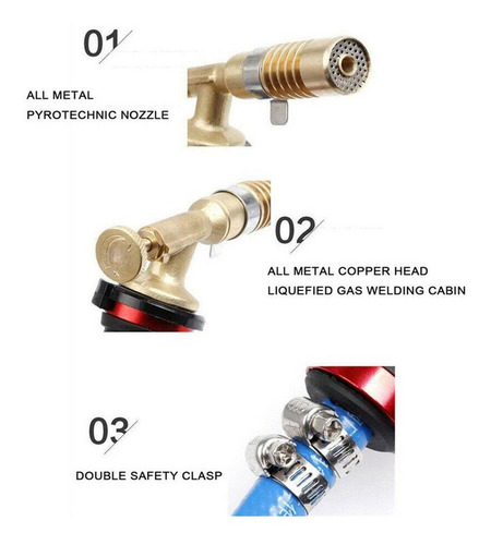 Kit De Soplete De Soldadura De Gas Licuado De Cobre Con